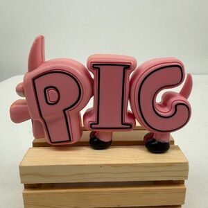 Greenbrier Word World Pig Toy Set Pink Connecting‎ Letters PIG